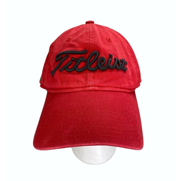 Titleist Red Oak Tree Golf Course Hat Cap Adjustable Strap - Picture 1 of 9